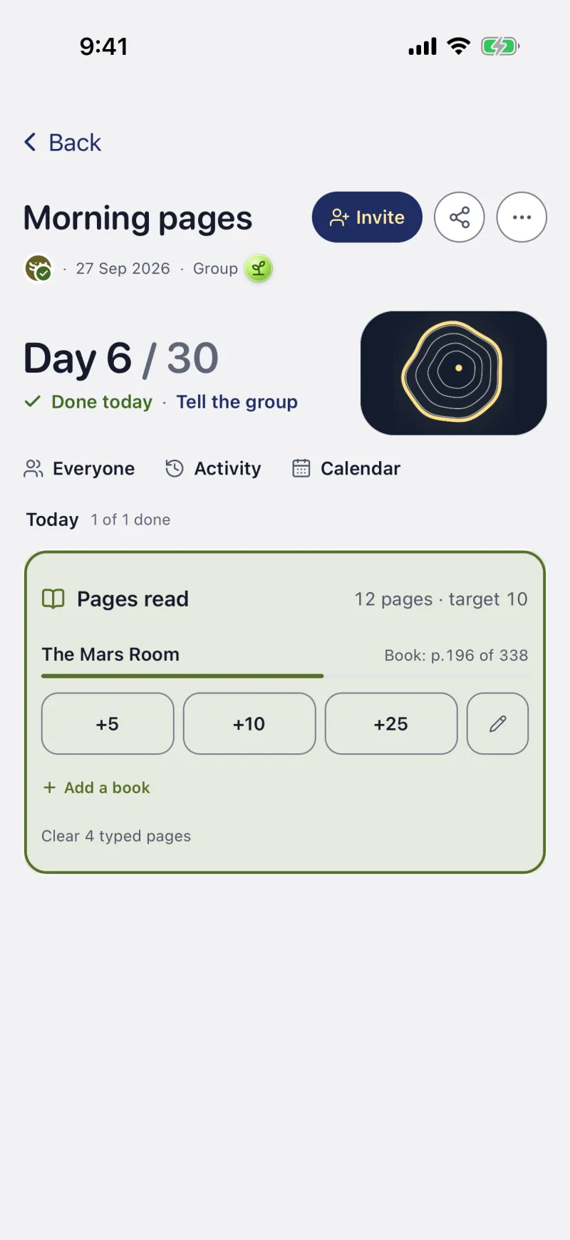 A challenge on your own: Morning pages, day 6, done today